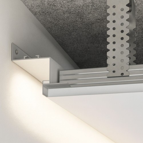 LED distances profils 40 × 50 mm, Balts, RAL 9016